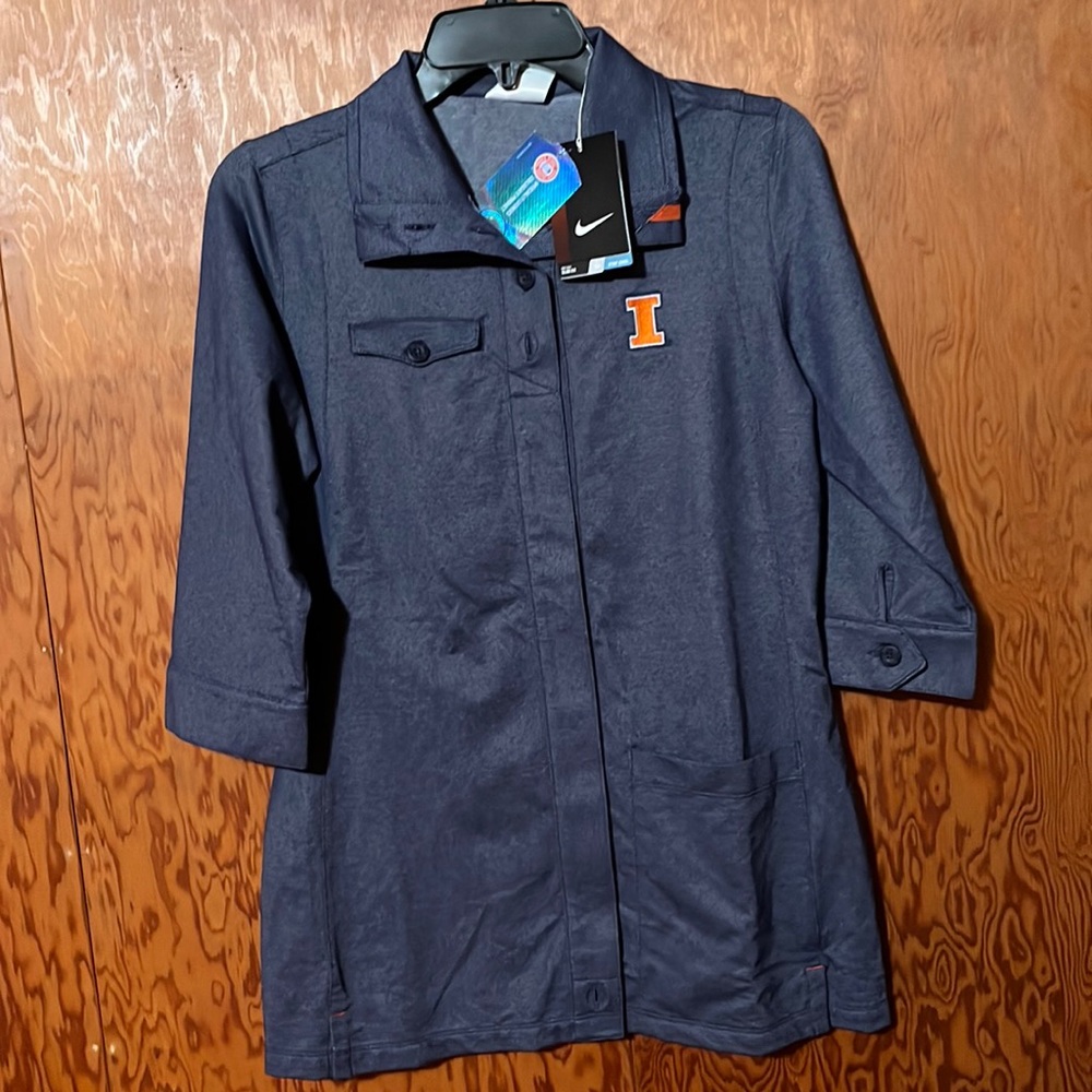 NWT Nike UIUC golf shirt.